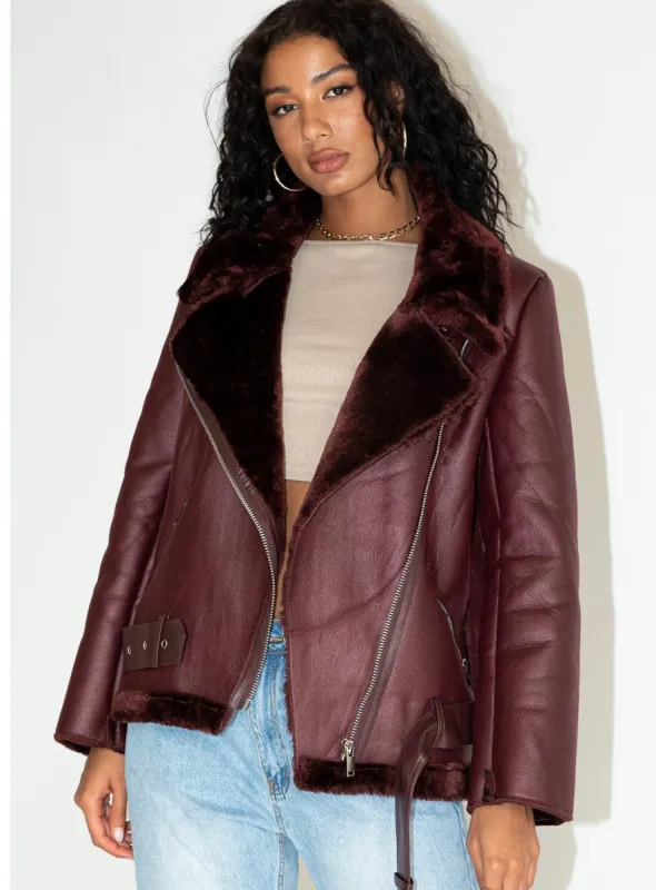 Leslie Jacket Red sold by Princess Polly