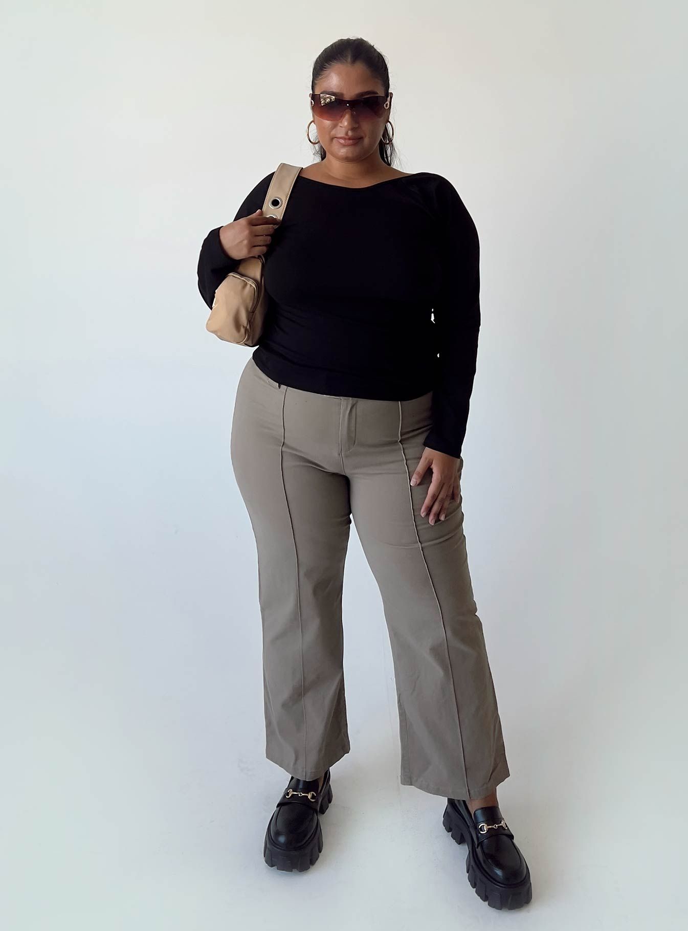 Rixie Long Sleeve Top Black Curve sold by Princess Polly product image thumbnail 2