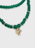 Klaude Necklace Green / Gold sold by Princess Polly