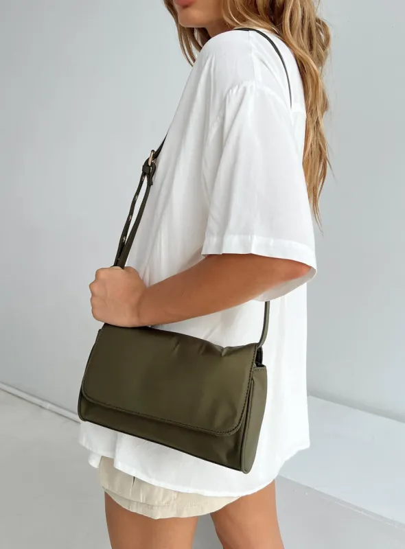 Davie Crossbody Bag Khaki sold by Princess Polly