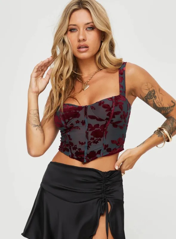 Amirah Top Green sold by Princess Polly