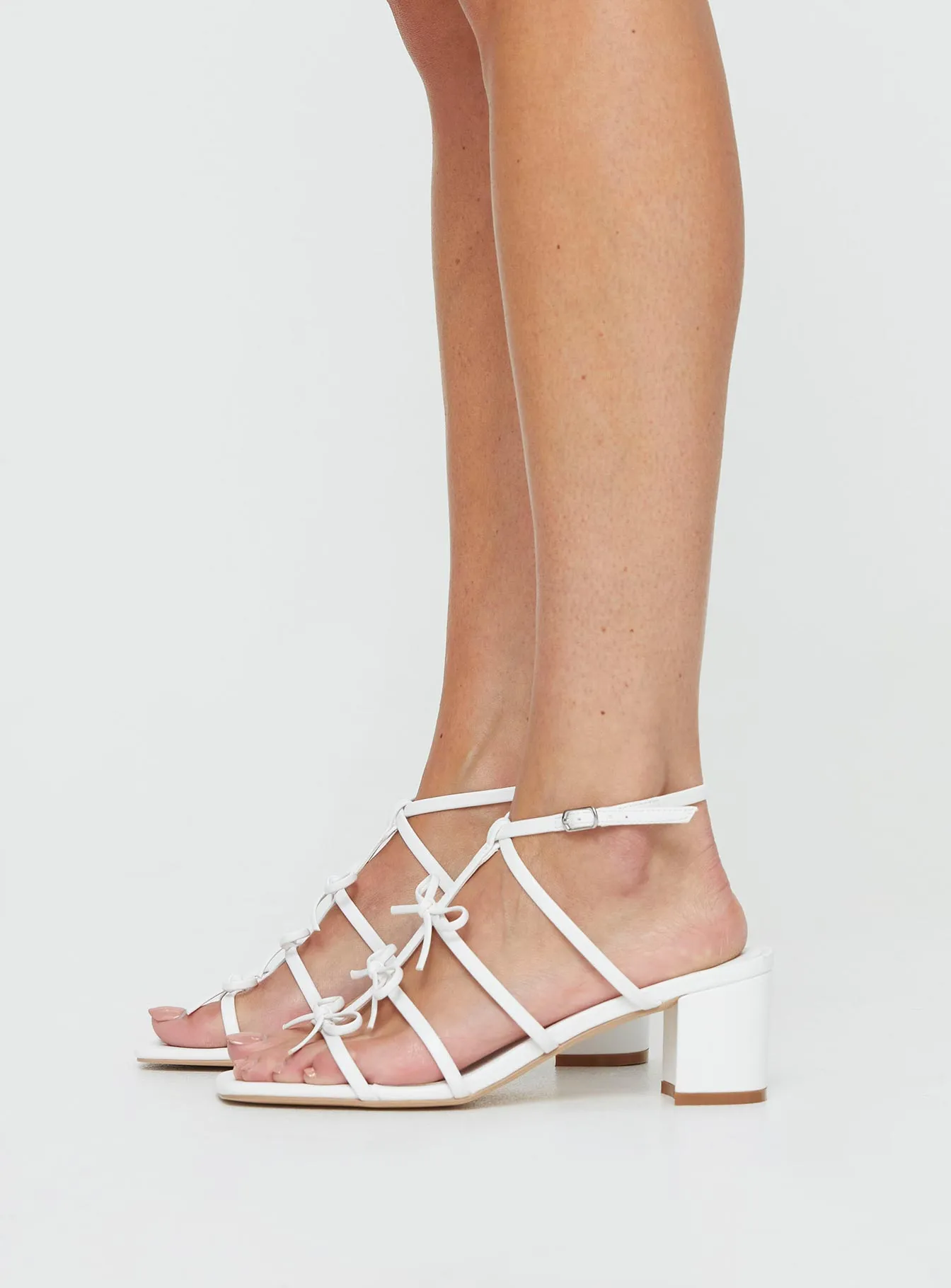 Donna Bow Heels White sold by Princess Polly product image thumbnail 3