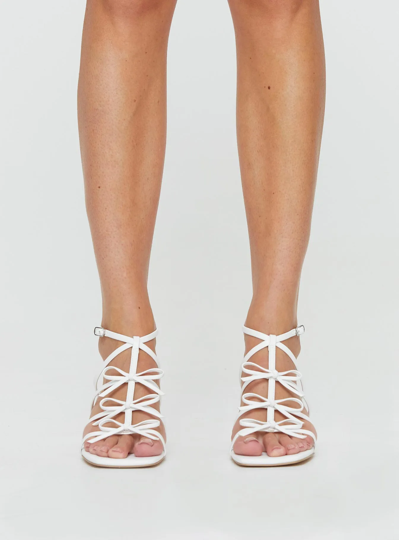 Donna Bow Heels White sold by Princess Polly product image thumbnail 2