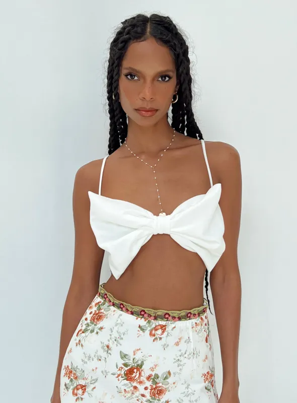 Goldwyn Bow Top White sold by Princess Polly