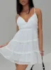 Berry Nice Mini Dress White sold by Princess Polly