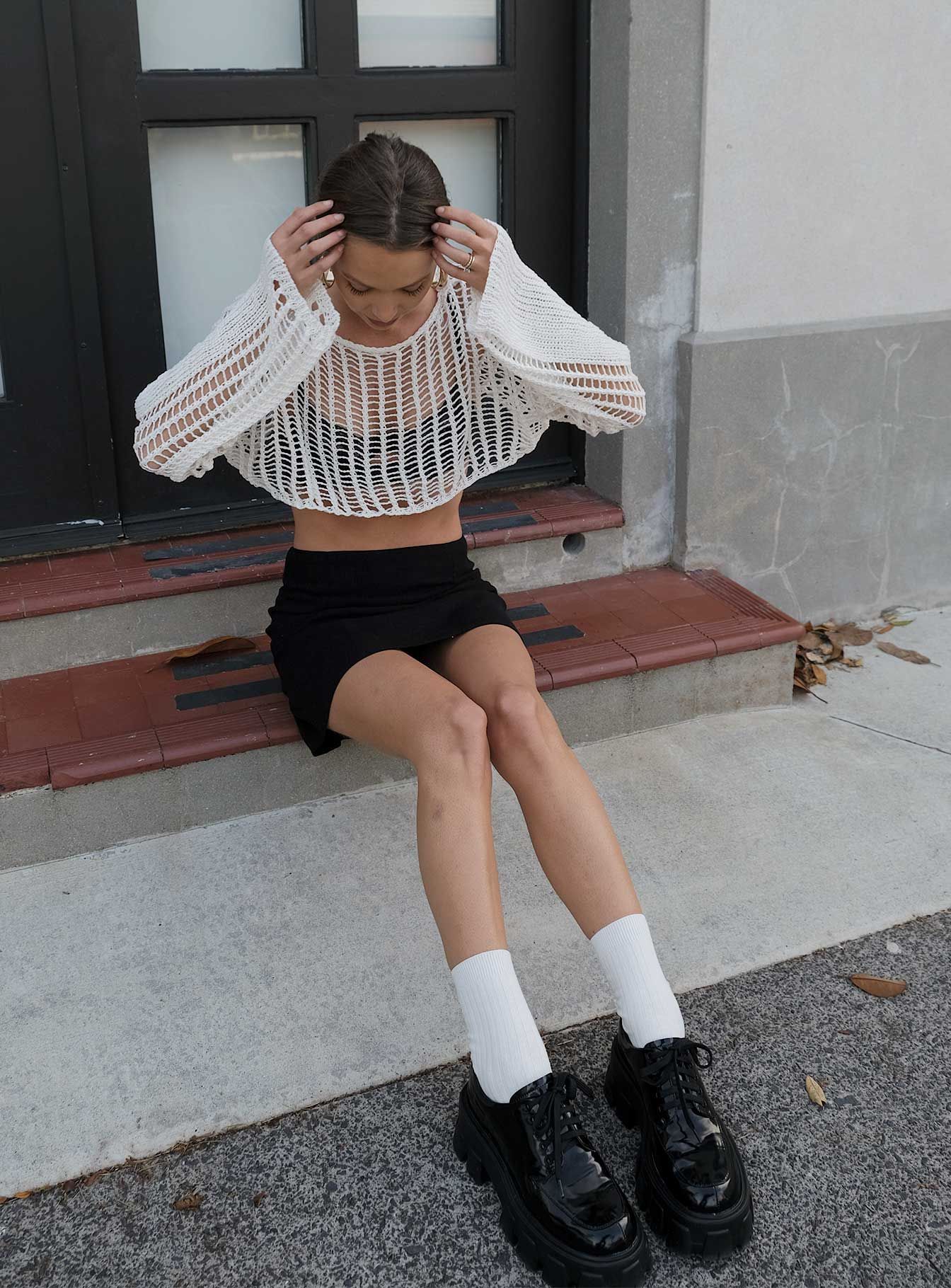 Selby Mini Skirt Black sold by Princess Polly product image thumbnail 17