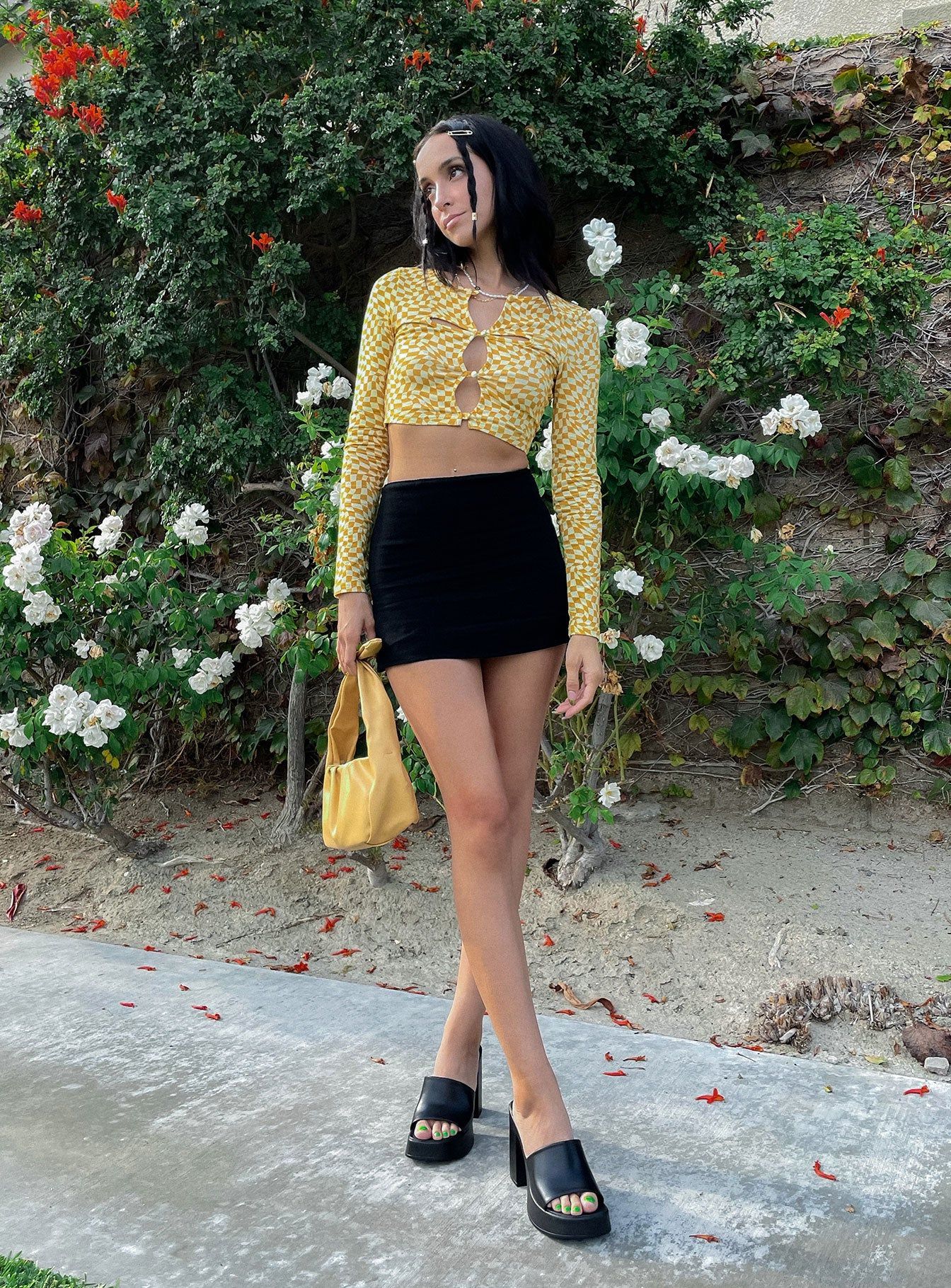 Selby Mini Skirt Black sold by Princess Polly product image thumbnail 7