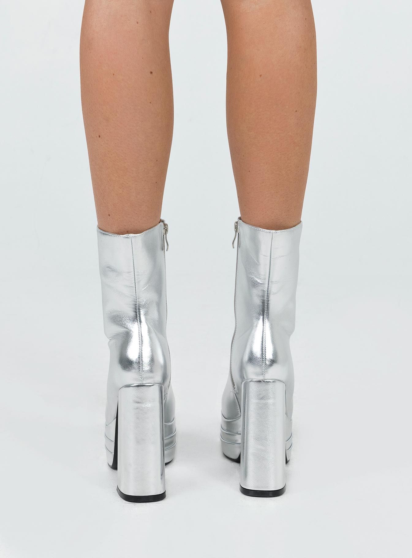 Ricardo Platform Ankle Boots Chrome sold by Princess Polly product image thumbnail 4