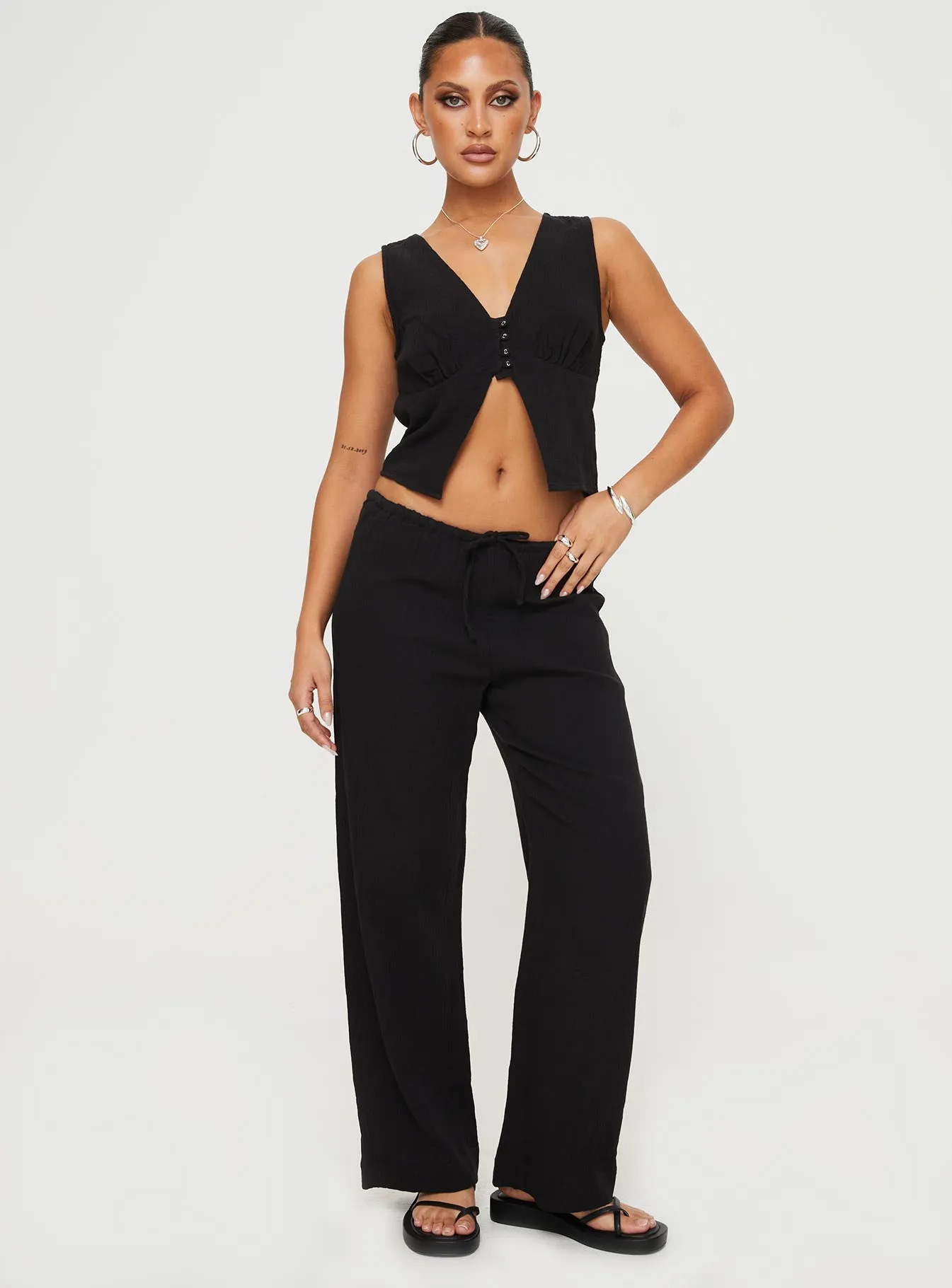 Zanzibar Pants Black sold by Princess Polly product image thumbnail 3