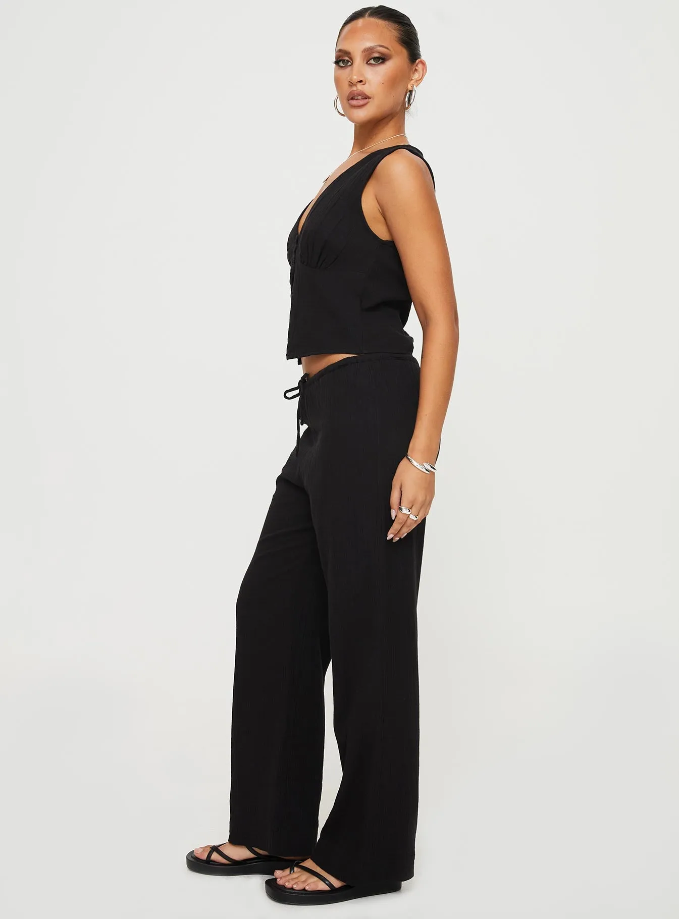 Zanzibar Pants Black sold by Princess Polly product image thumbnail 4