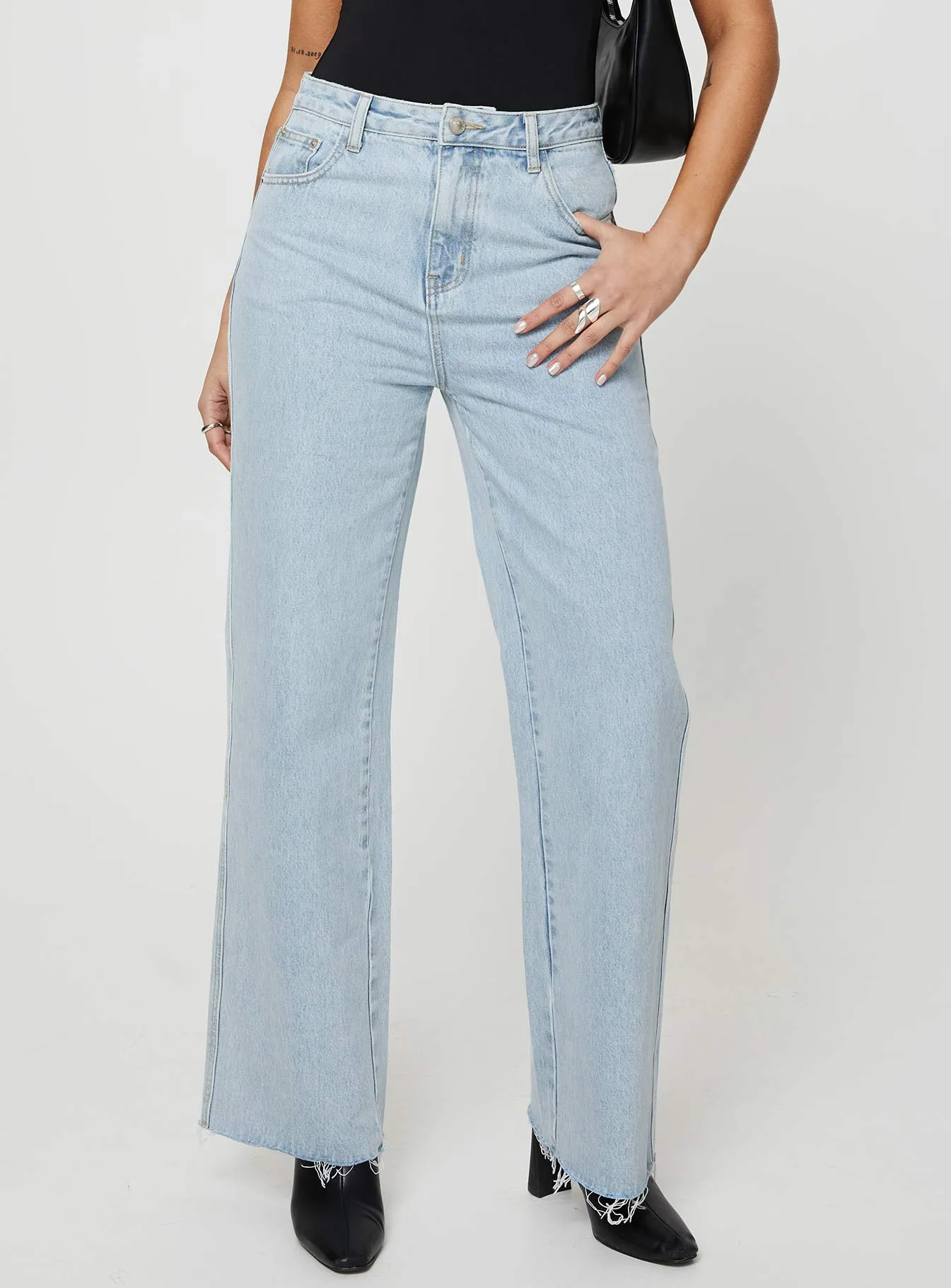 Arlington Straight Leg Denim Jeans Light Wash Tall sold by Princess Polly product image thumbnail 3