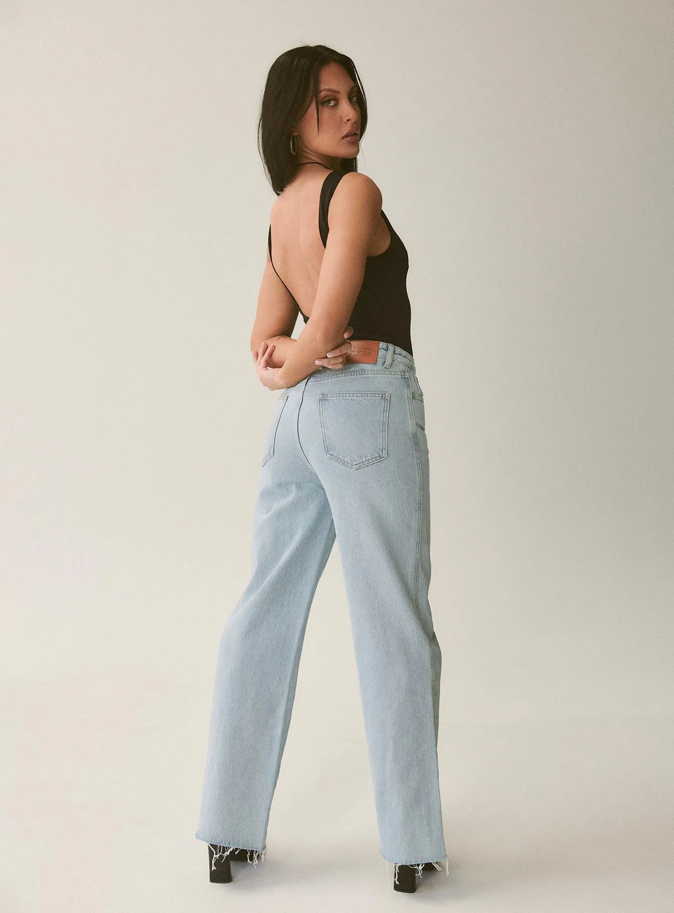 Arlington Straight Leg Denim Jeans Light Wash Tall sold by Princess Polly product image thumbnail 2