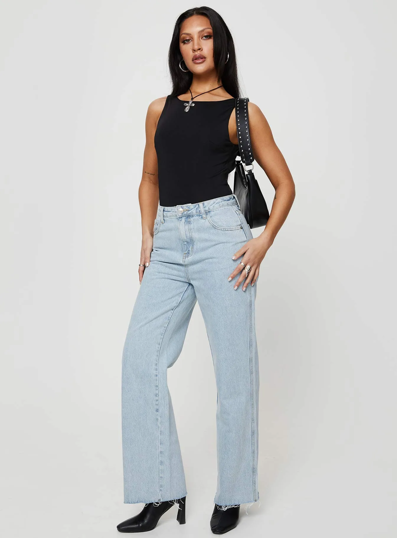 Arlington Straight Leg Denim Jeans Light Wash Tall sold by Princess Polly product image thumbnail 4