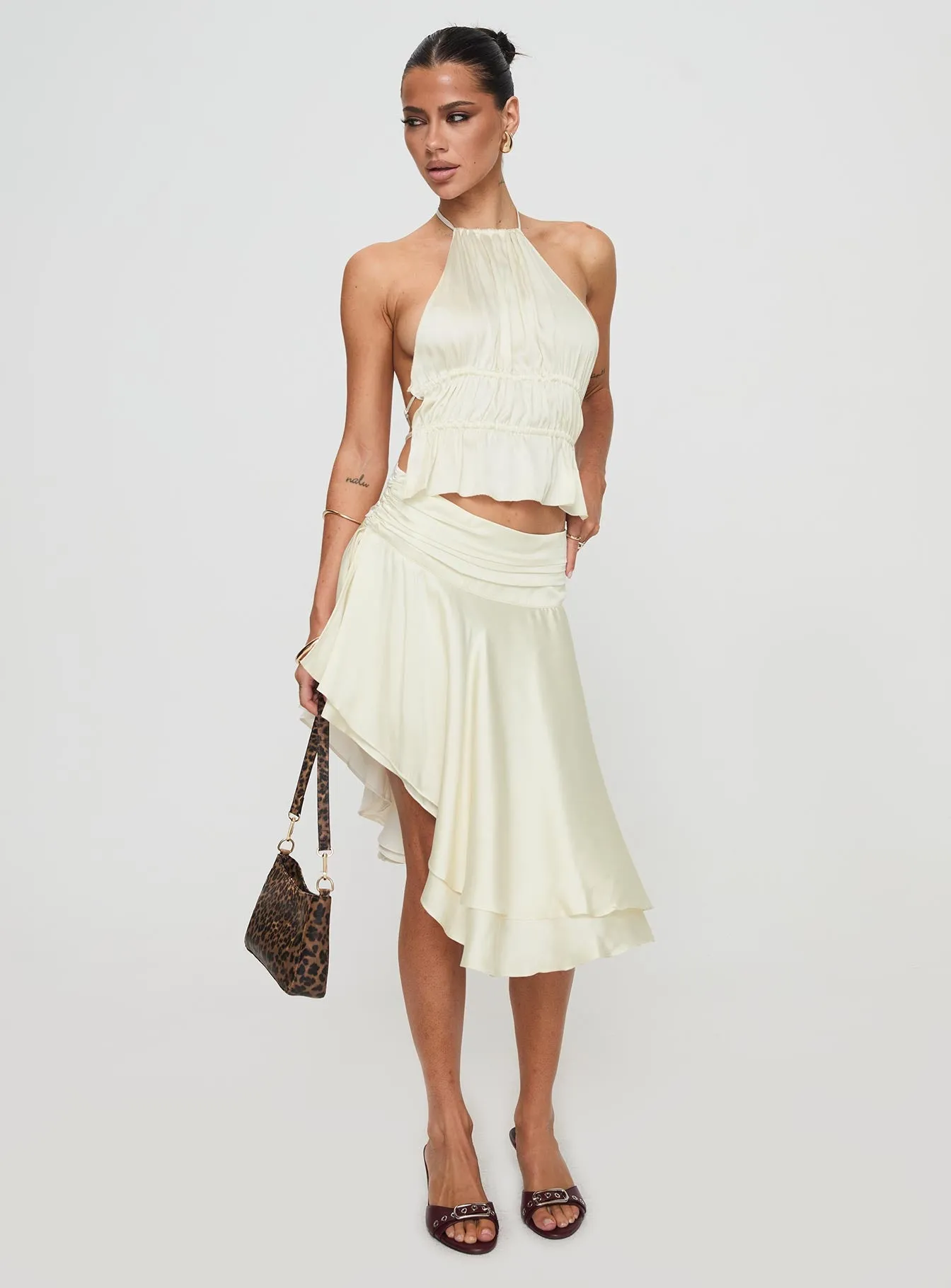 Legacy Midi Skirt Ivory sold by Princess Polly product image thumbnail 2