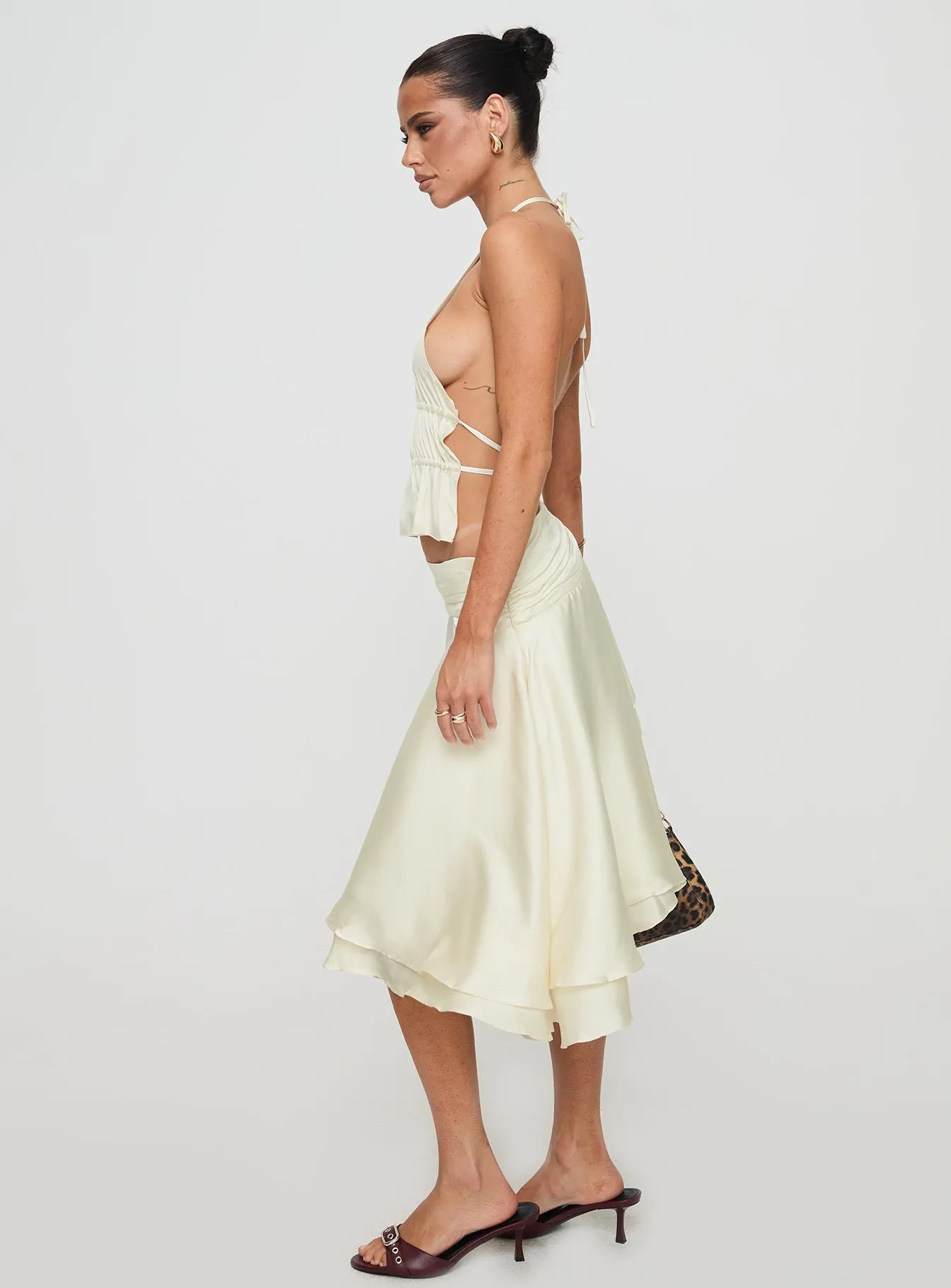 Legacy Midi Skirt Ivory sold by Princess Polly product image thumbnail 4