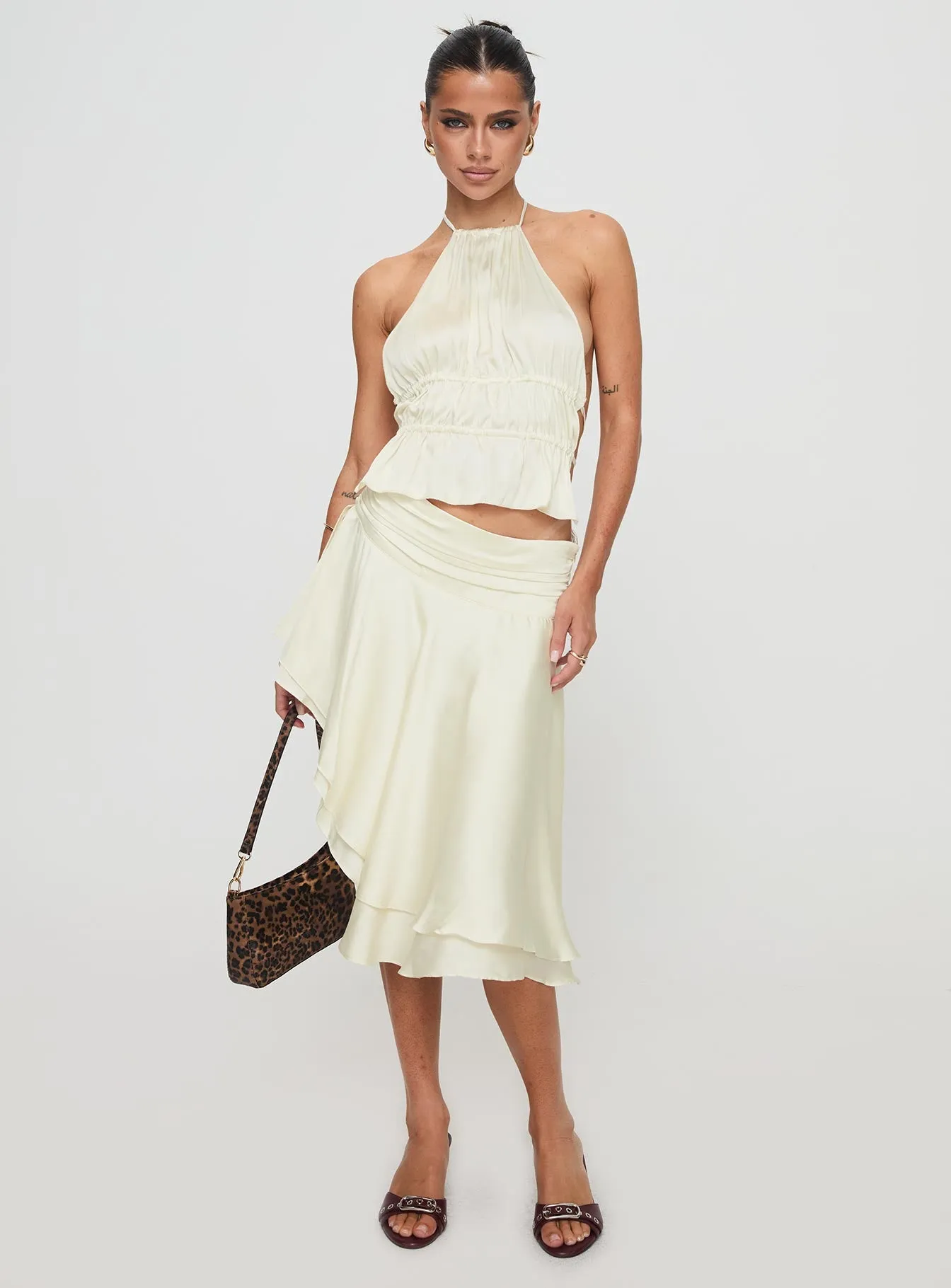 Legacy Midi Skirt Ivory sold by Princess Polly product image thumbnail 3