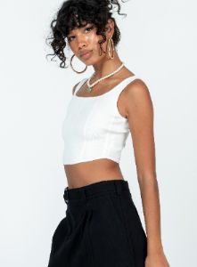 Josette Top White sold by Princess Polly