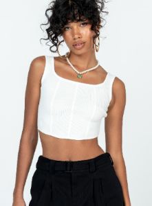 Josette Top White sold by Princess Polly