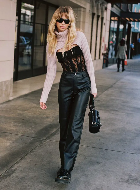 Macey Pants Black Petite sold by Princess Polly