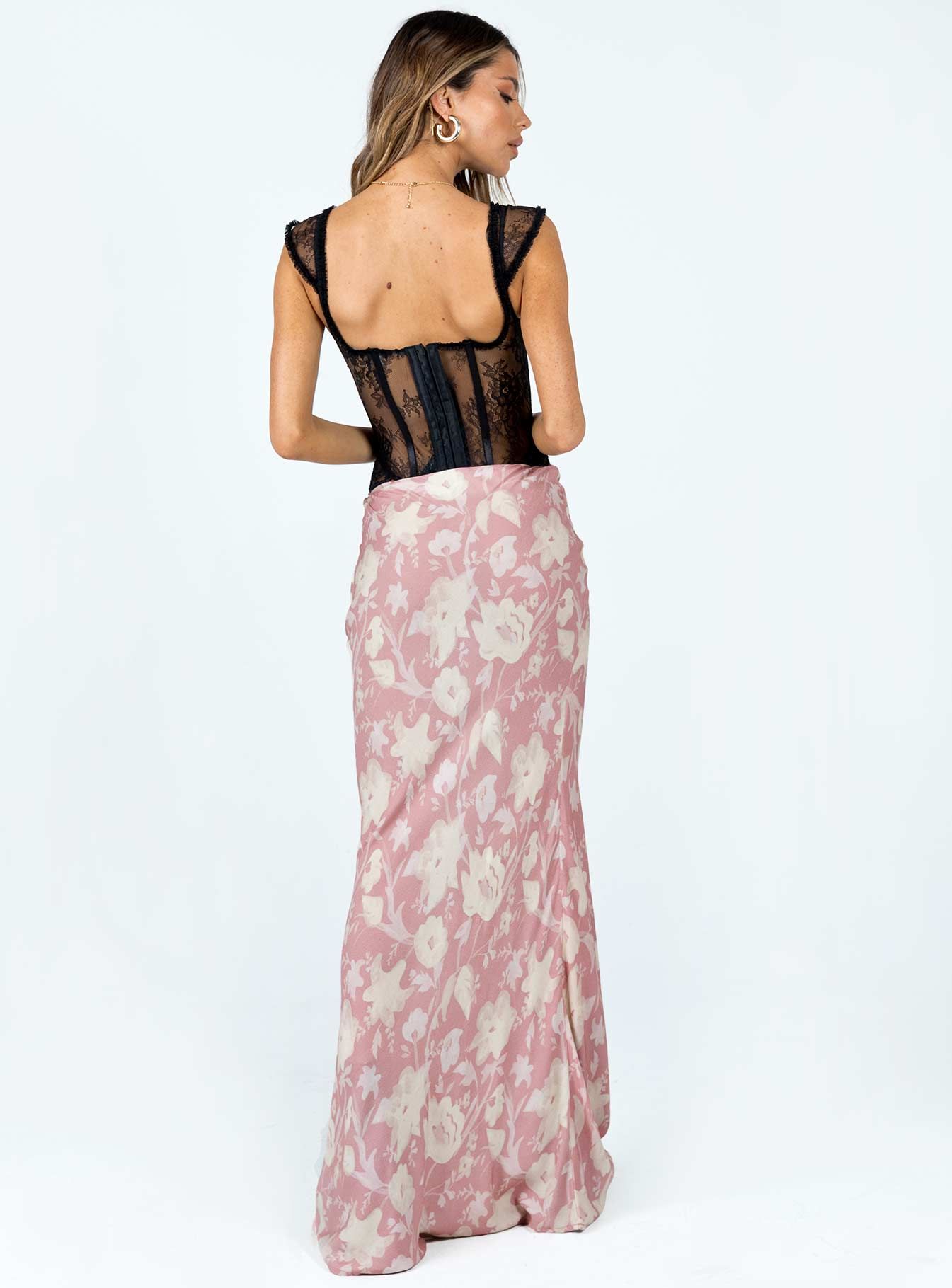 Bettina Floral Maxi Skirt Pink Multi sold by Princess Polly product image thumbnail 5