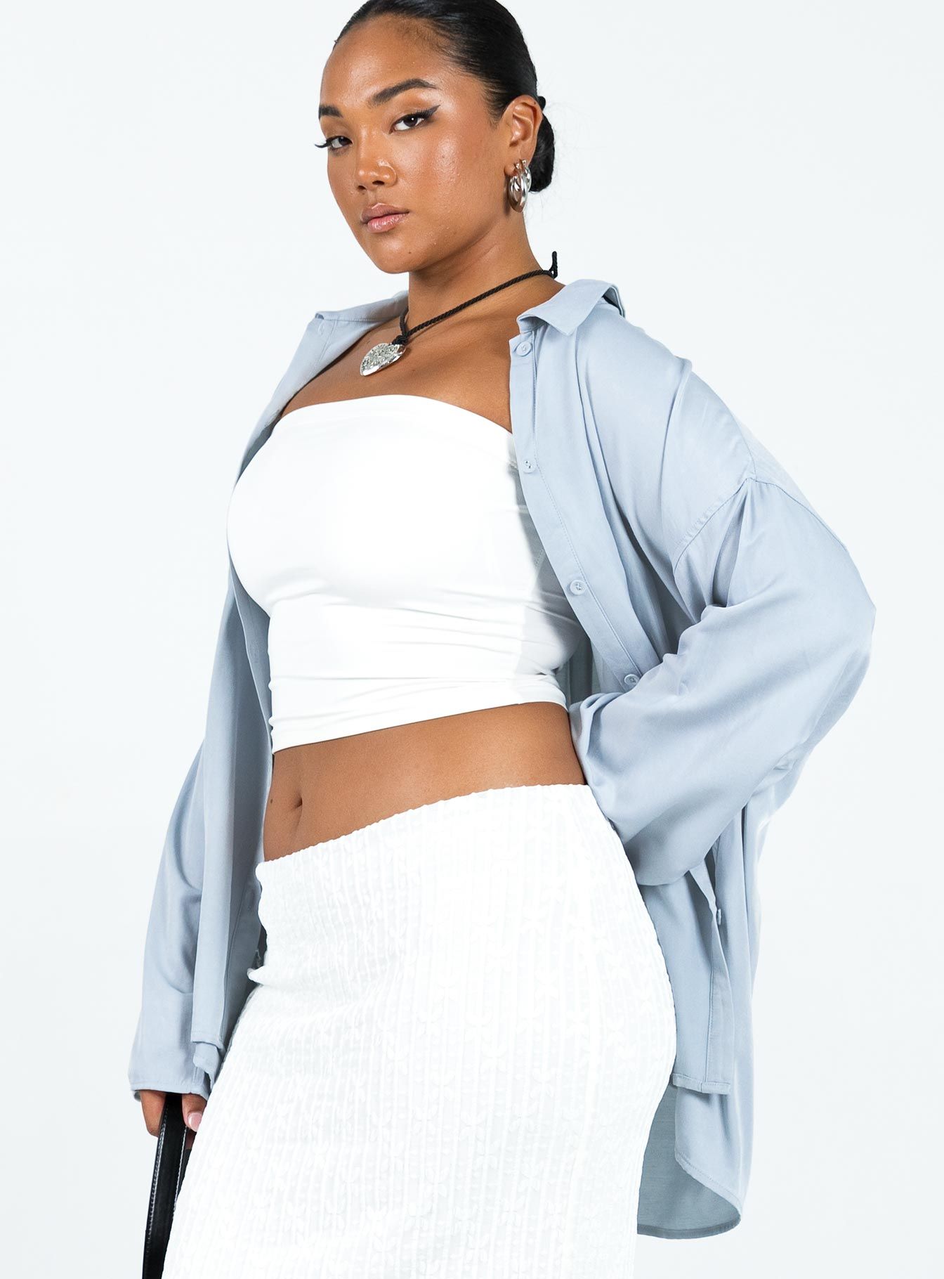 Callie Shirt Grey sold by Princess Polly product image thumbnail 4