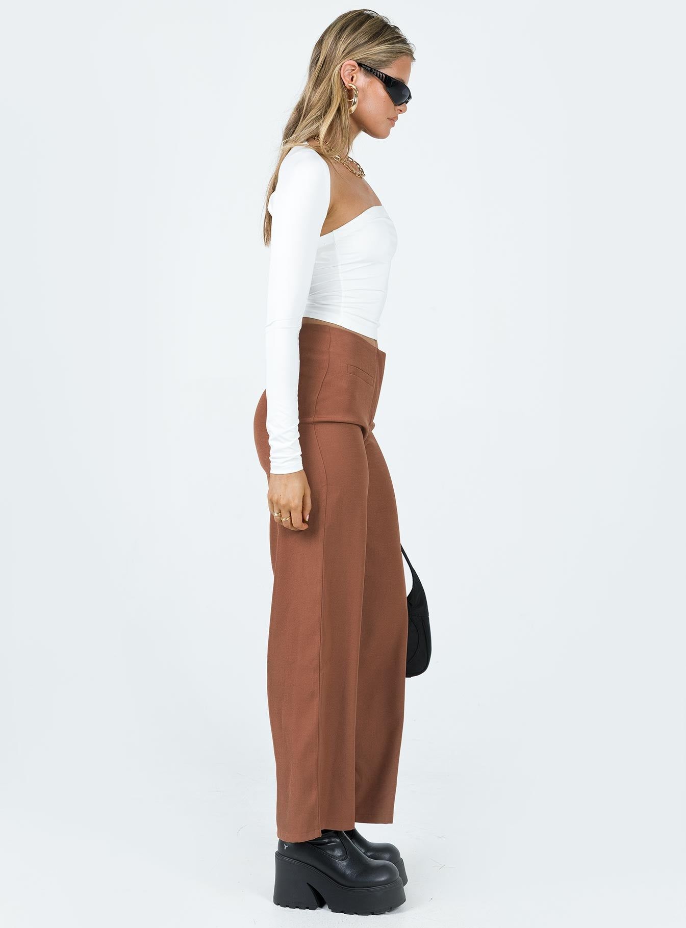 Masefield Pants Brown sold by Princess Polly product image thumbnail 3