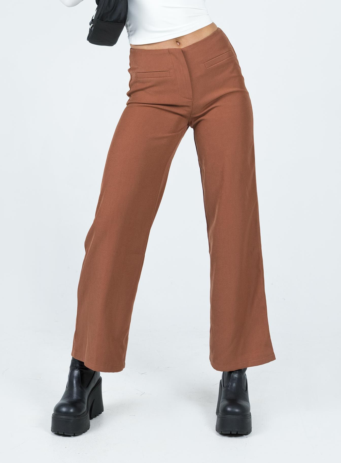 Masefield Pants Brown sold by Princess Polly