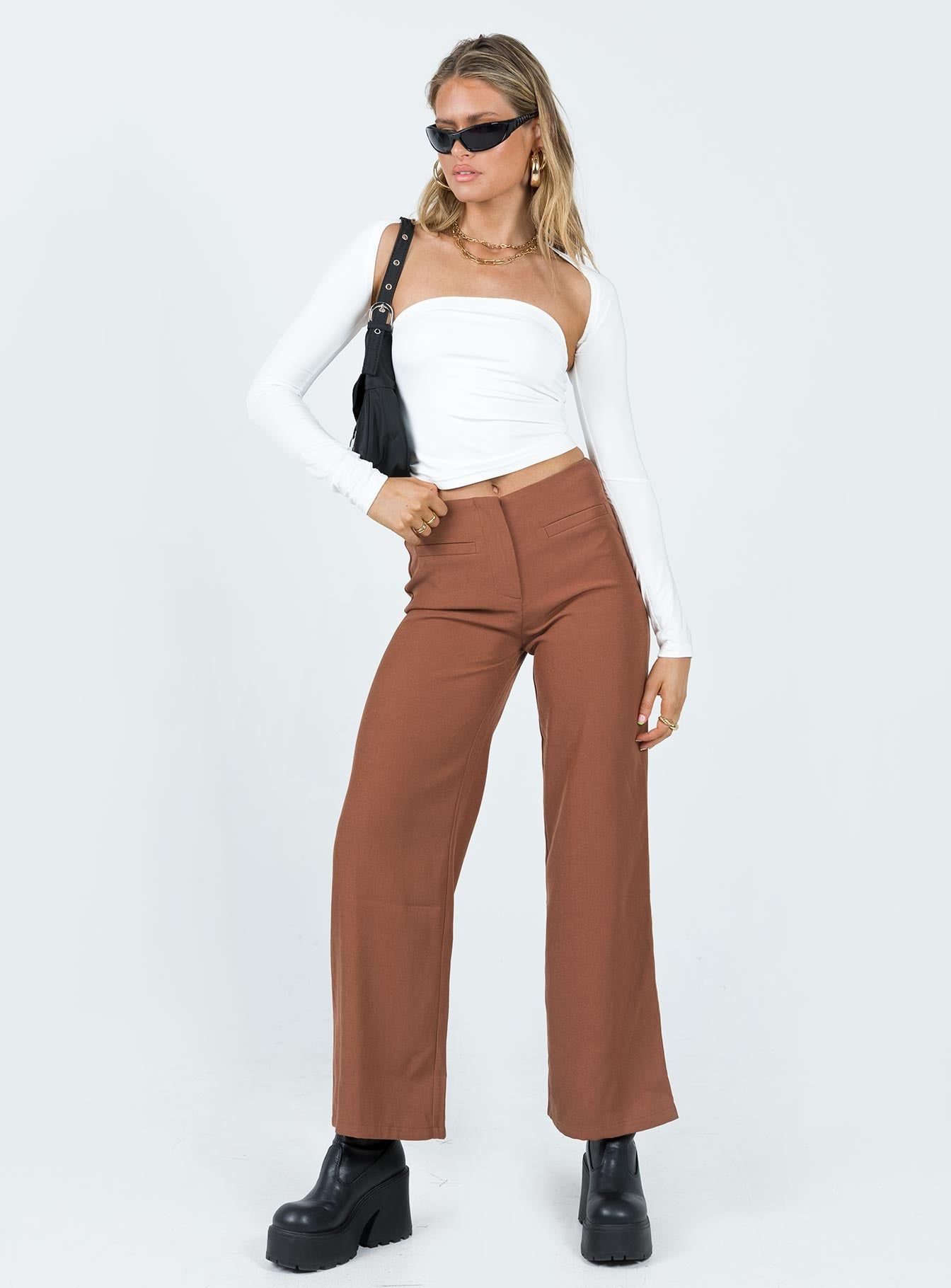 Masefield Pants Brown sold by Princess Polly product image thumbnail 2