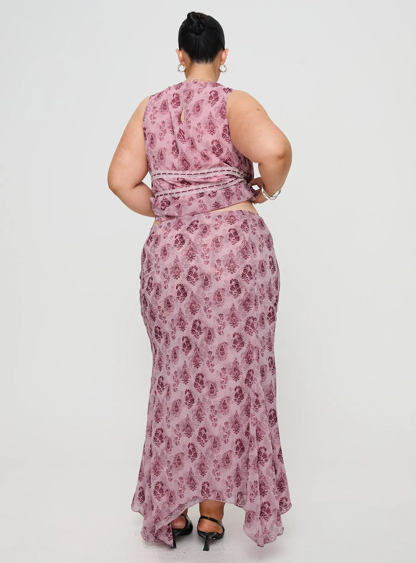 Nikolise Maxi Skirt Purple Curve sold by Princess Polly product image thumbnail 5