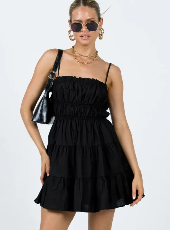 Ceara Mini Dress Black sold by Princess Polly