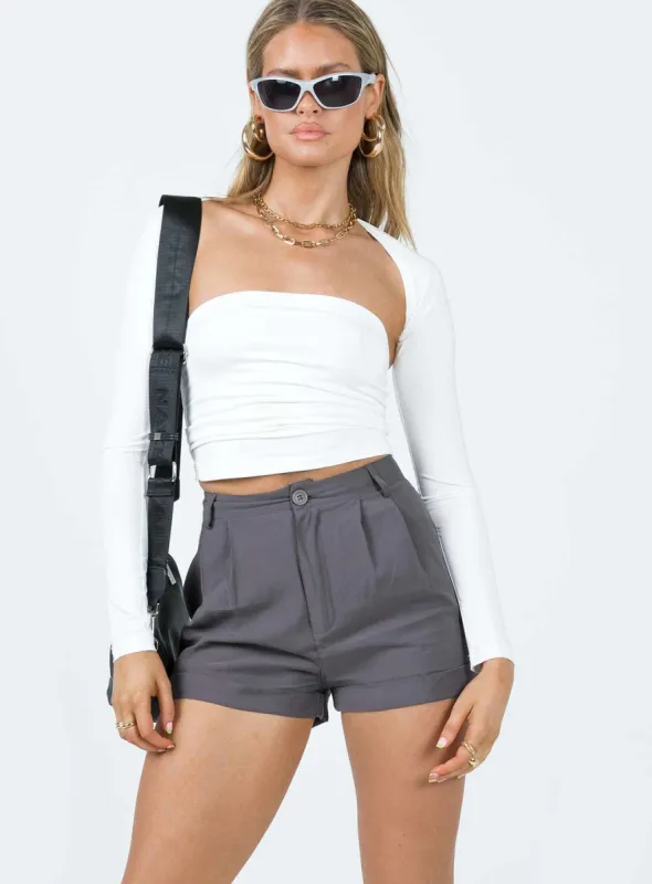 Monika Shorts Grey sold by Princess Polly