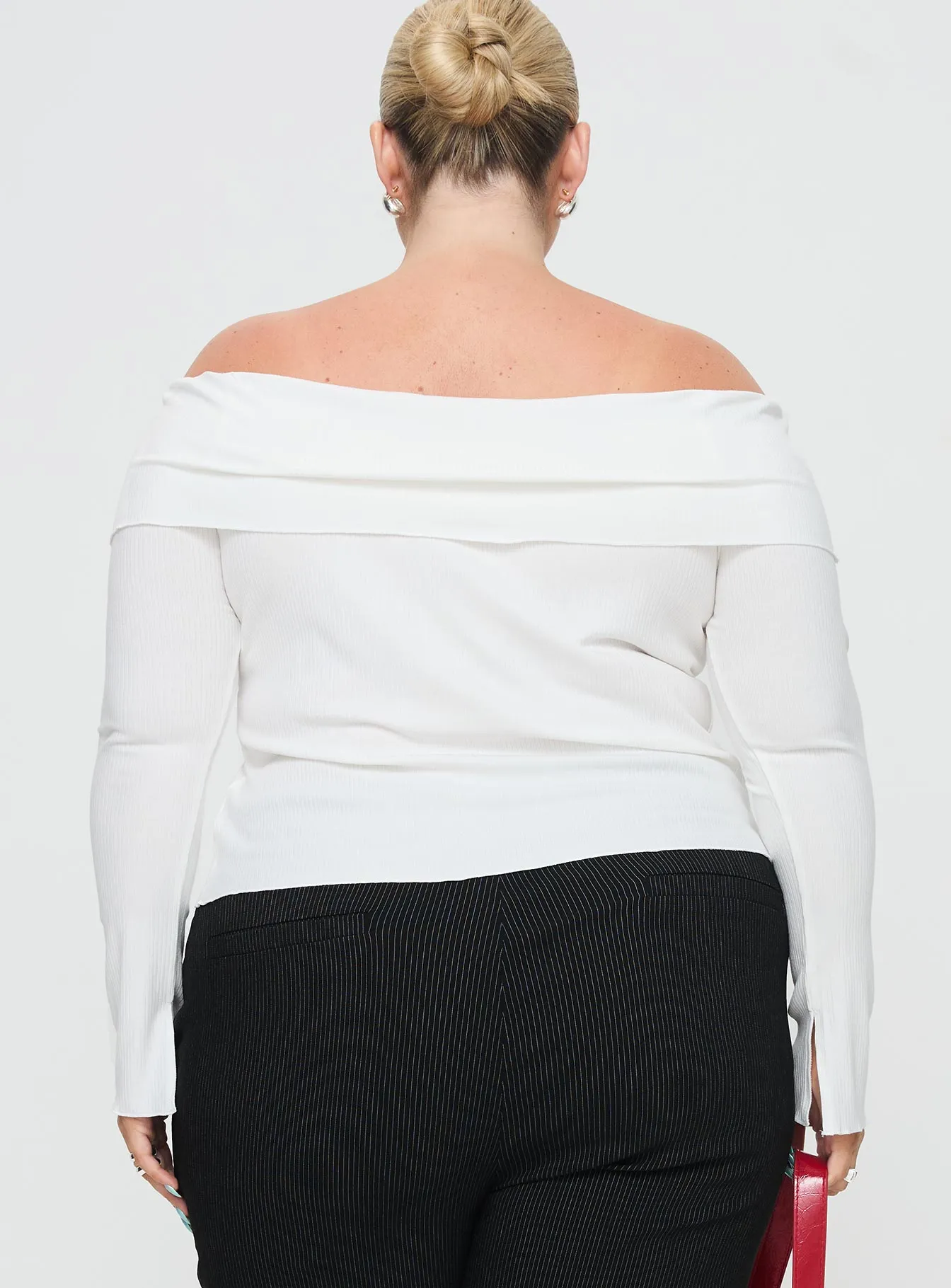 Parveen Off The Shoulder Top White Curve sold by Princess Polly product image thumbnail 5