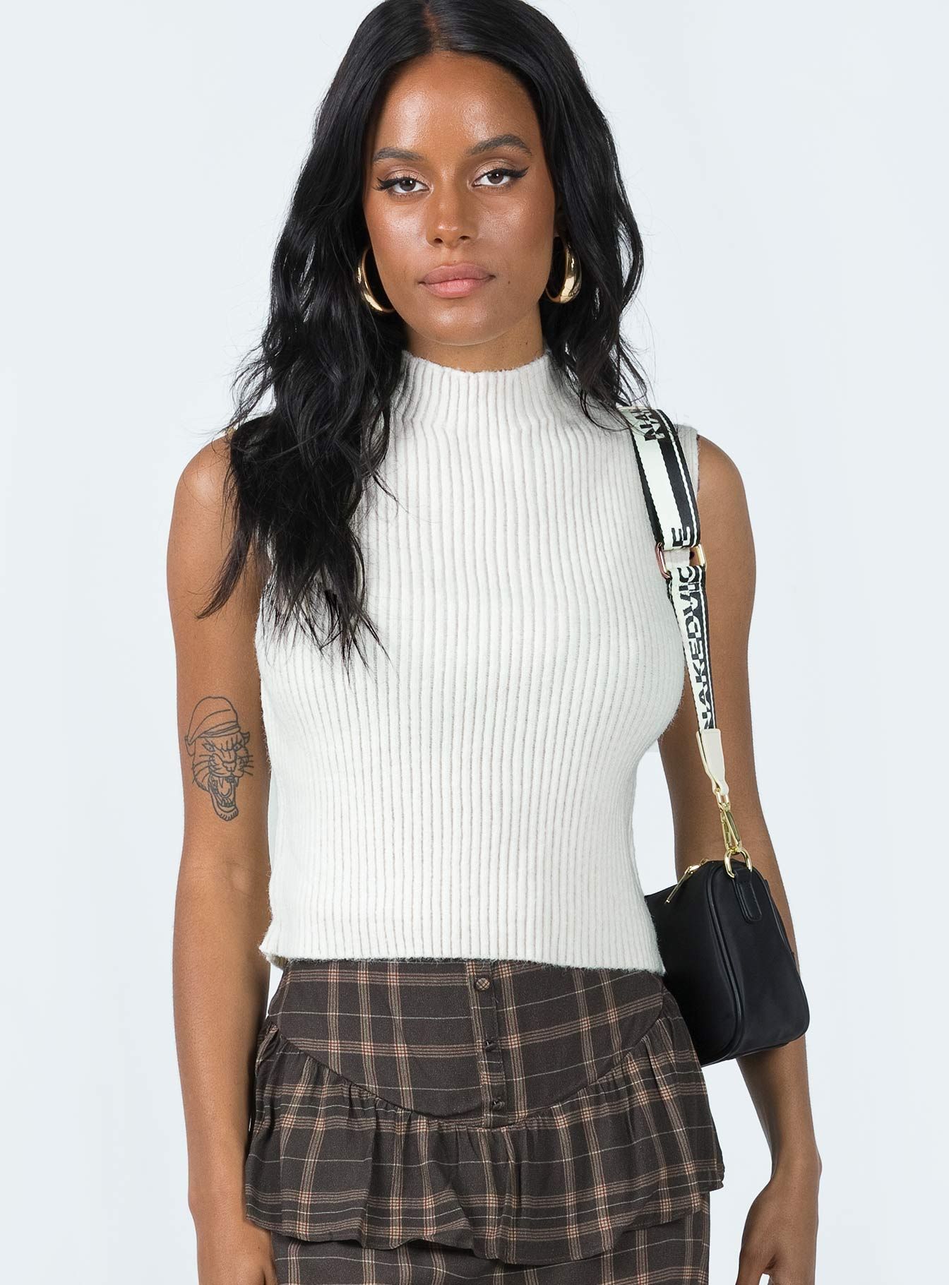 Davena Sweater Vest Cream sold by Princess Polly product image thumbnail 2