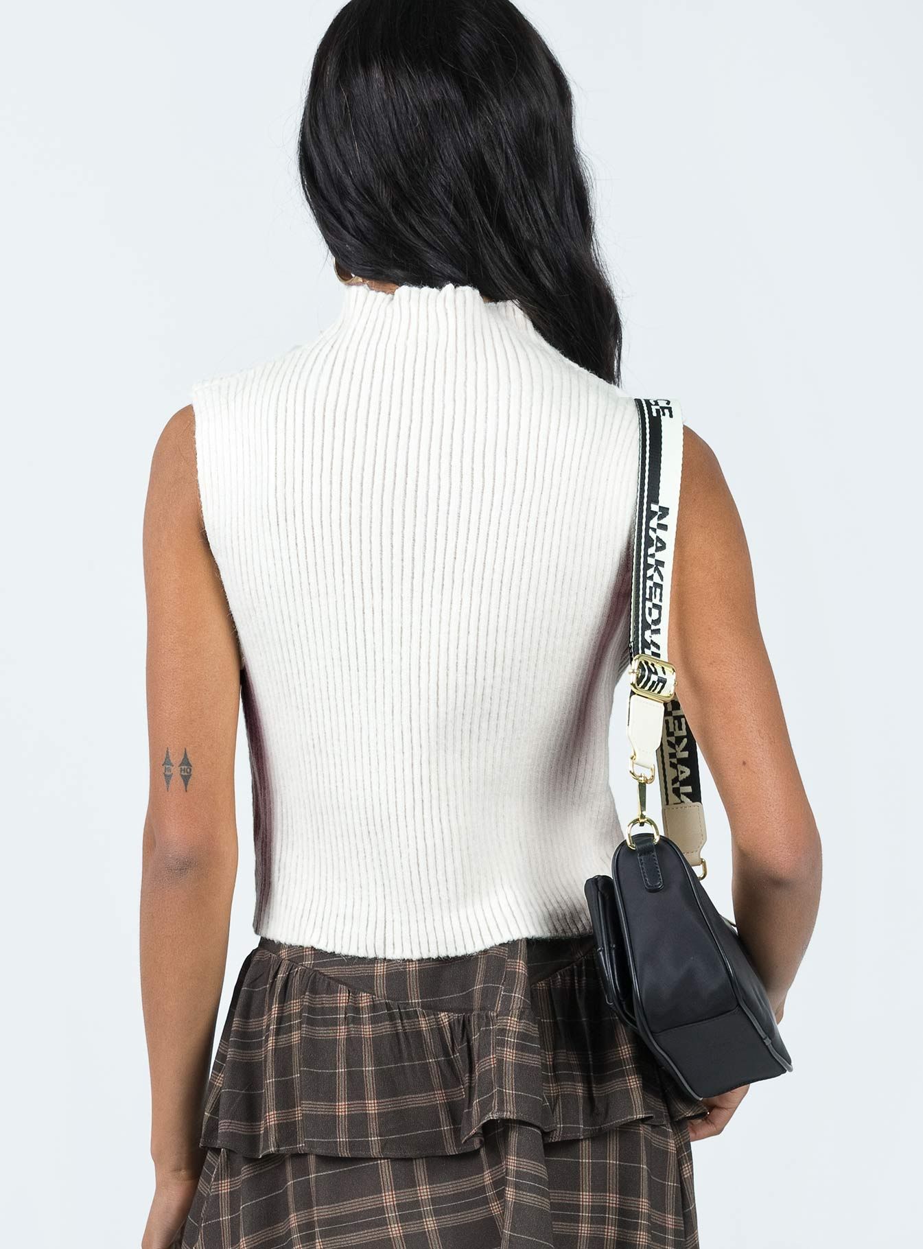 Davena Sweater Vest Cream sold by Princess Polly product image thumbnail 5