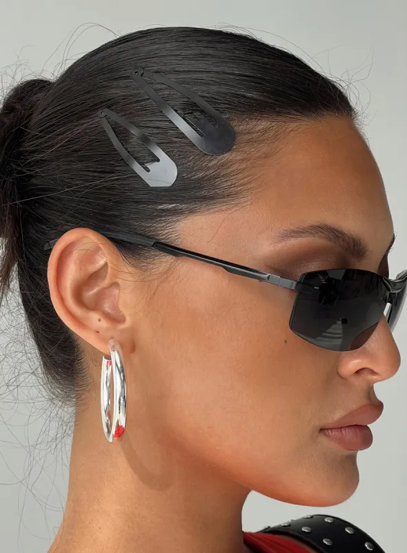 School Girl Hair Clip Pack Black sold by Princess Polly