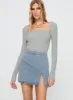Lolita Mini Skirt Mid Wash Denim sold by Princess Polly