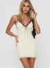 Nolane Mini Dress Cream Petite sold by Princess Polly