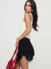Ayra Lace Mini Skirt Black sold by Princess Polly