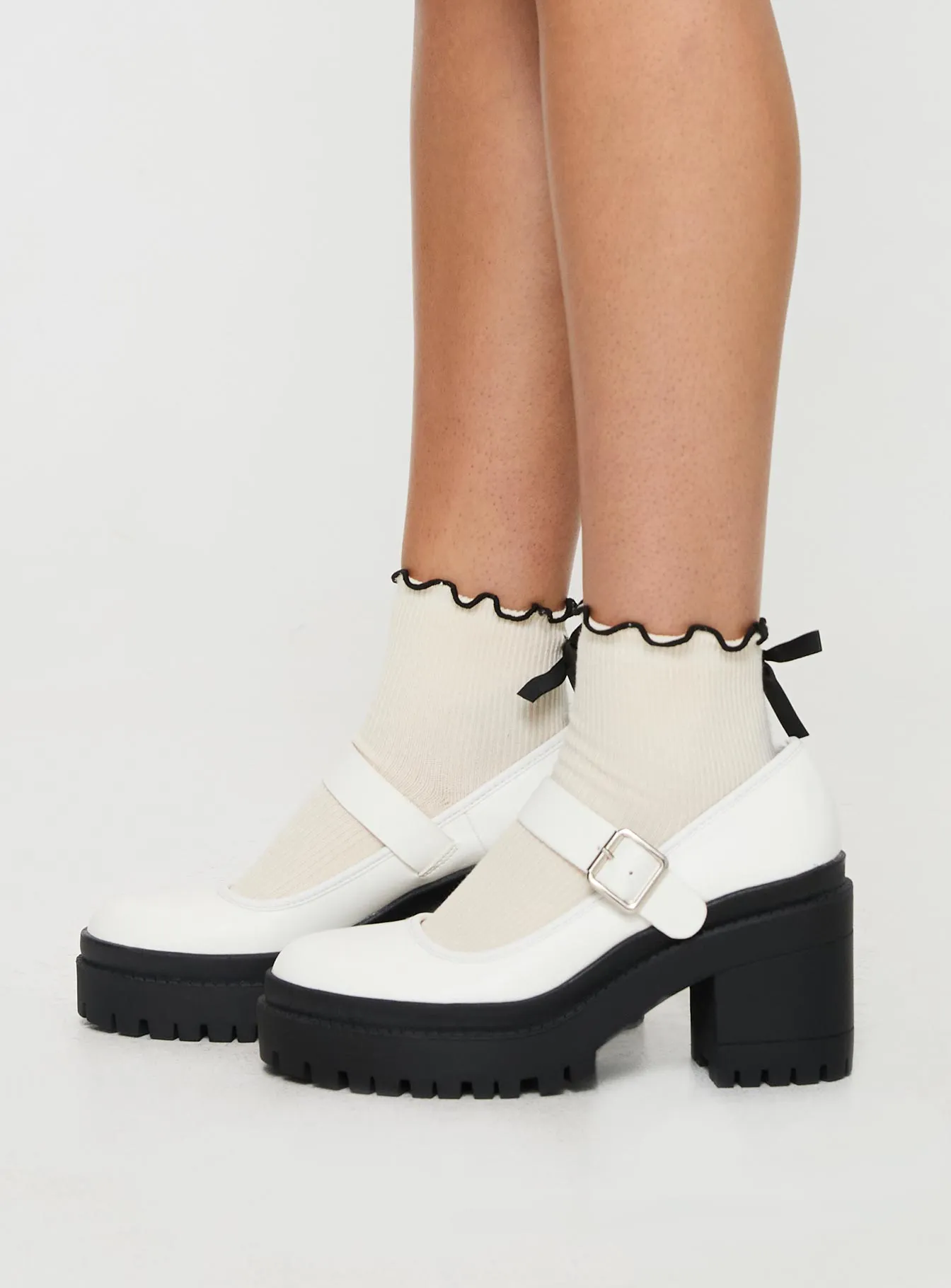 Sabrina Heels White sold by Princess Polly product image thumbnail 3