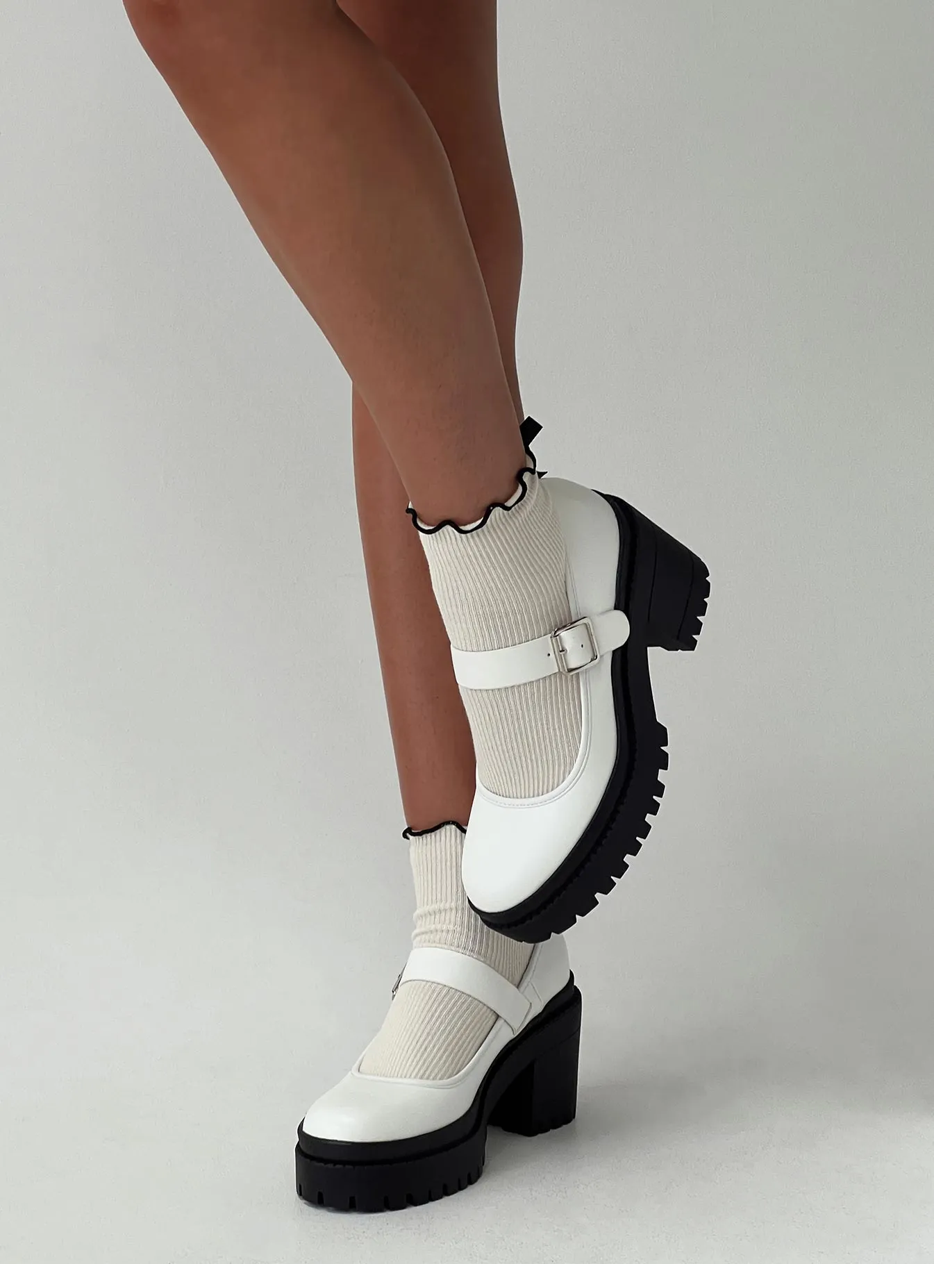 Sabrina Heels White sold by Princess Polly