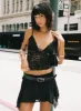 Ayra Lace Mini Skirt Black sold by Princess Polly