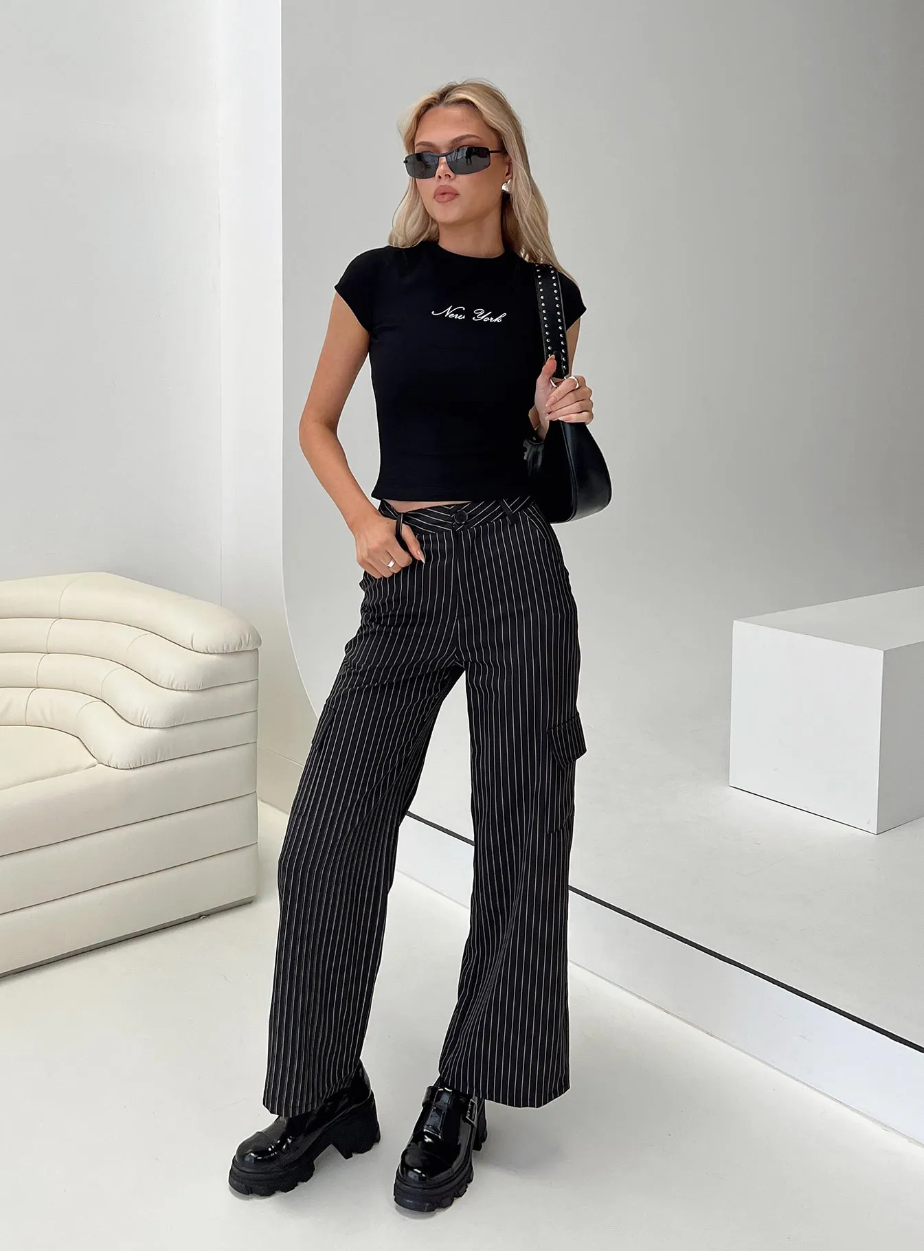 Katow Cargo Pants Black Stripe sold by Princess Polly