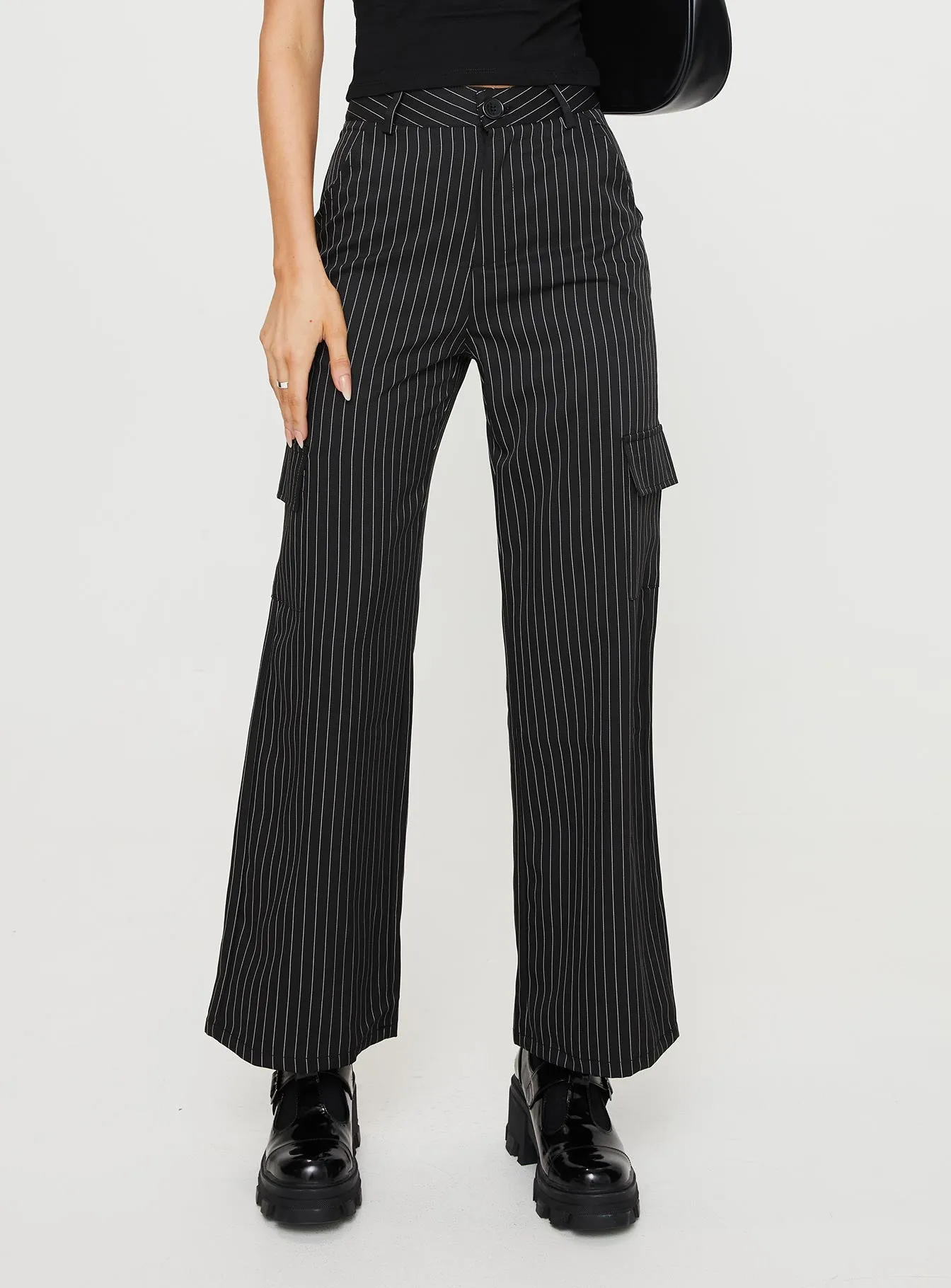Katow Cargo Pants Black Stripe sold by Princess Polly product image thumbnail 2