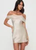 Sadee Mini Dress Champagne sold by Princess Polly