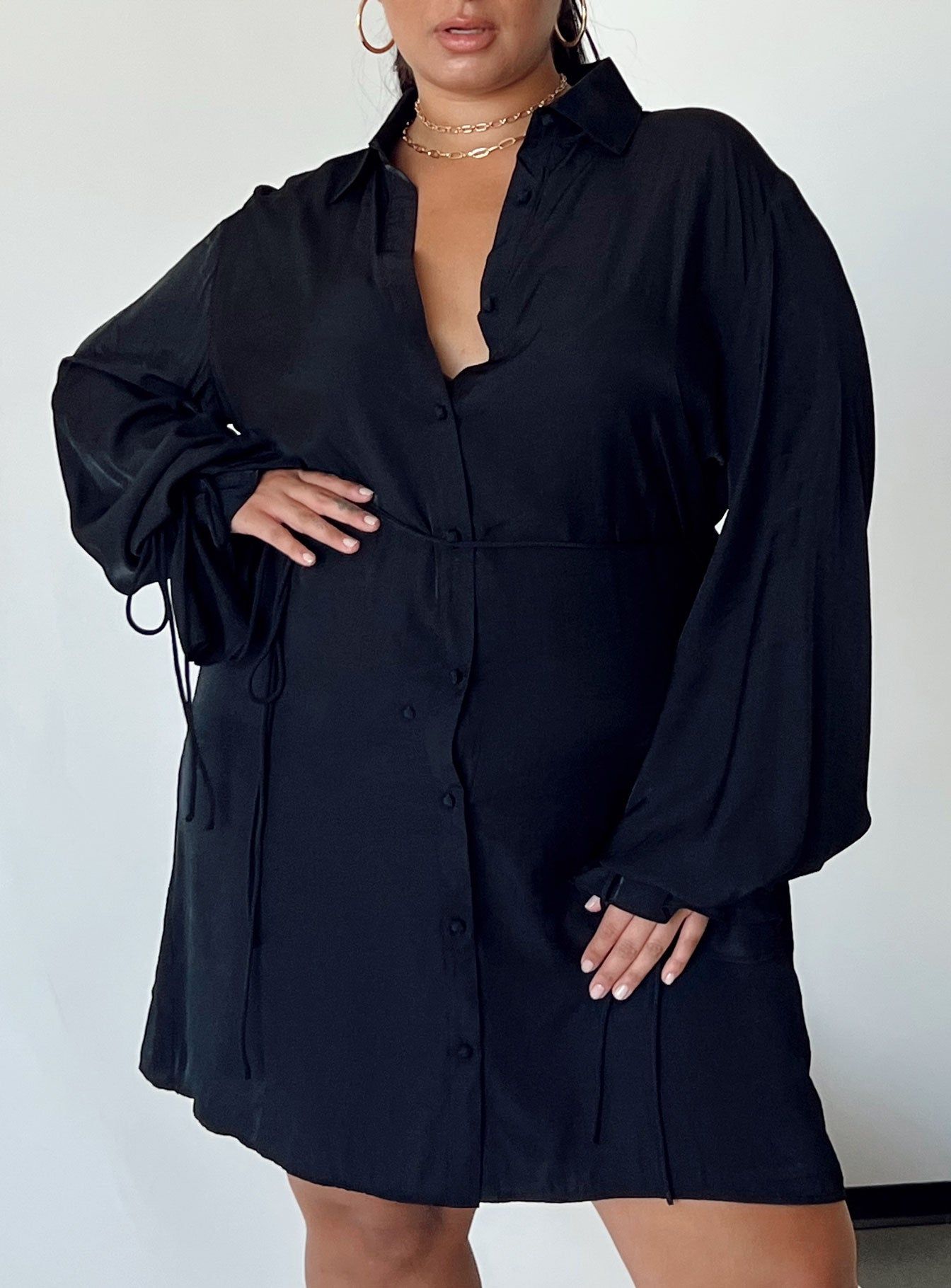 Forbidden Mini Dress Black Curve sold by Princess Polly product image thumbnail 3