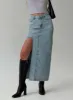 Saige Denim Maxi Skirt Light Wash sold by Princess Polly