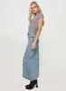 Saige Denim Maxi Skirt Light Wash sold by Princess Polly