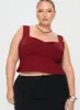Rehna Top Burgundy Curve sold by Princess Polly