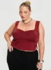 Rehna Top Burgundy Curve sold by Princess Polly