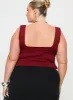 Rehna Top Burgundy Curve sold by Princess Polly